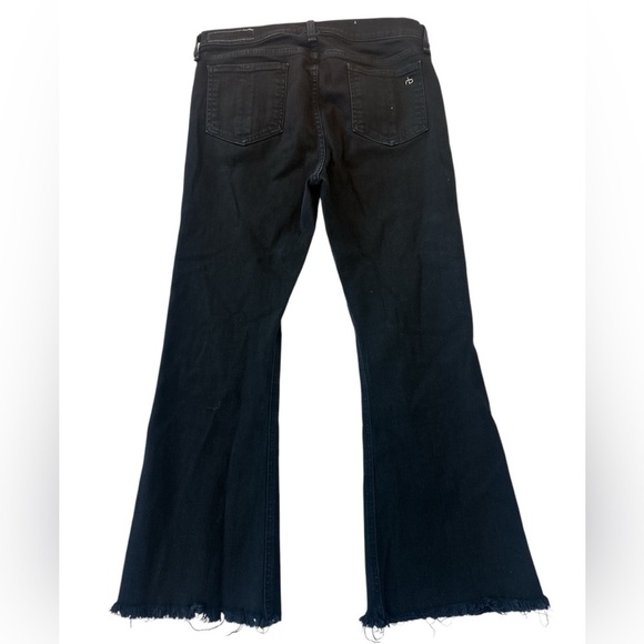 Rag & Bone Cropped Flare Jeans Black - Picture 6 of 11